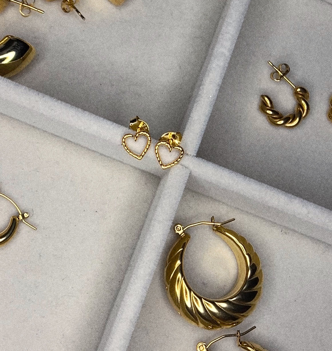 Bri Heart Stud Earrings